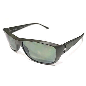 MIKLI Stark SH5007 Green Polarized Rectangle Wrap Sunglasses 58-17 140 Italy